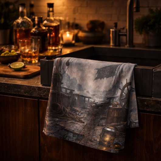 Storm Residue — Pirate Ship Aftermath Theedoek