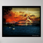 Storm Riverside Park La Crosse Wi Poster (Voorkant)