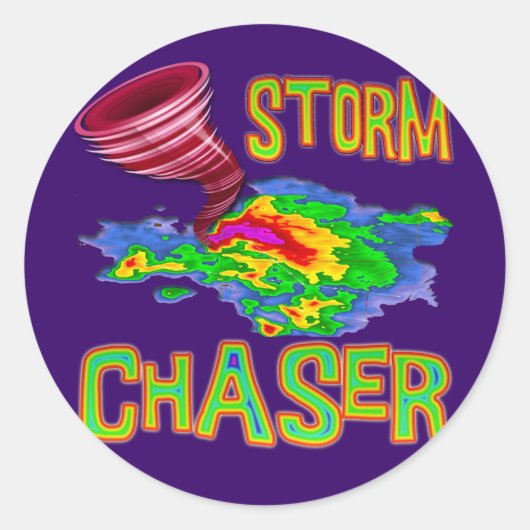 Storm Ronde Sticker (Voorkant)