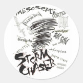 Storm Ronde Sticker (Voorkant)