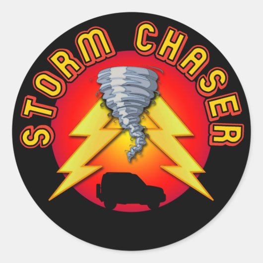 Storm Ronde Sticker (Voorkant)