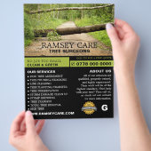 Storm schade - boomchirurg - boomkweker flyer (Hand)