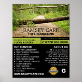 Storm schade - boomchirurg - boomkweker poster (Voorkant)