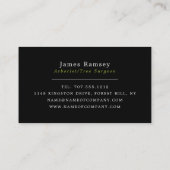 Storm schade - boomchirurg - boomkweker visitekaartje (Achterkant)