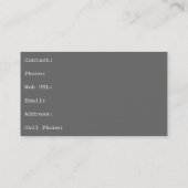 Storm Schade Job Cleanup Twister puin Visitekaartje (Achterkant)