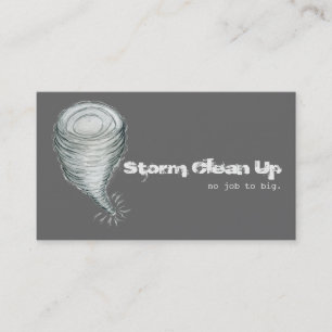 Storm Schade Job Cleanup Twister puin Visitekaartje