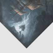 Storm schip tissuepapier (Detail)