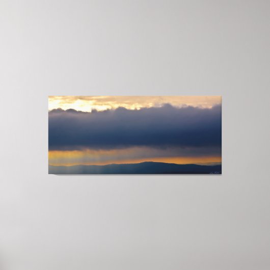 Storm Shelf Cloud Hot Springs National Park AR Canvas Afdruk (Voorkant)