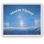 Storm Signaal Sundog Sticker (Voorkant)