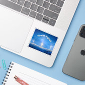 Storm Signaal Sundog Sticker (Laptop met iPhone)