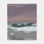 Storm Sky Cloud Zee Golven Oceaan Natuur Fleece Deken (Voorkant)