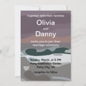 Storm Sky Cloud Zee Waves Natuur Wedding Kaart (Voorkant)