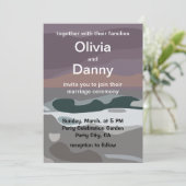 Storm Sky Cloud Zee Waves Natuur Wedding Kaart (Staand voorkant)