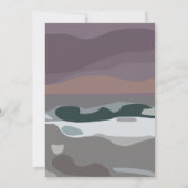 Storm Sky Cloud Zee Waves Natuur Wedding Kaart (Achterkant)