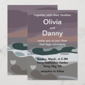 Storm Sky Cloud Zee Waves Natuur Wedding Kaart (Voorkant / Achterkant)