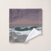 Storm Sky Cloud Zee Waves Trendy Badkamer Bad Handdoek (Wasdoekje)