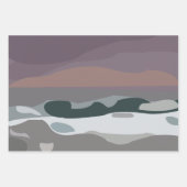 Storm Sky Cloud Zee Waves Zeegezicht Inpakpapier Vel (Voorkant)