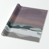 Storm Sky Clouds Zee Waves Zeegezicht Cadeaupapier (Uitgerold)
