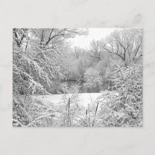 Storm sneeuw briefkaart