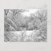 Storm sneeuw briefkaart (Voorkant)