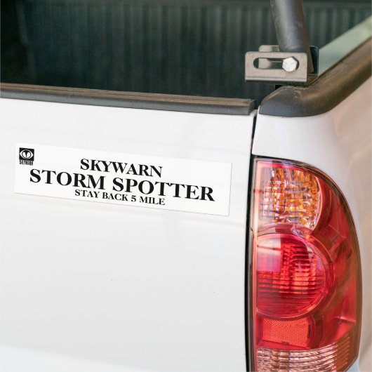 Storm Spotter - 5 mille Bumpersticker (Op Truck)