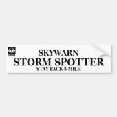 Storm Spotter - 5 mille Bumpersticker (Voorkant)