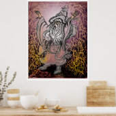 storm spreuk poster (Keuken)