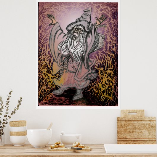 storm spreuk poster (Keuken)