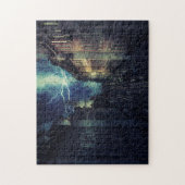 Storm Stadsvernietiging Legpuzzel (Verticaal)