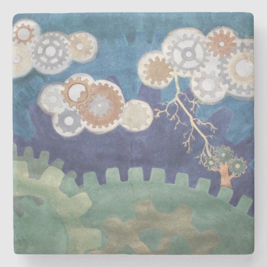 Storm Stenen Onderzetter (Voorkant)