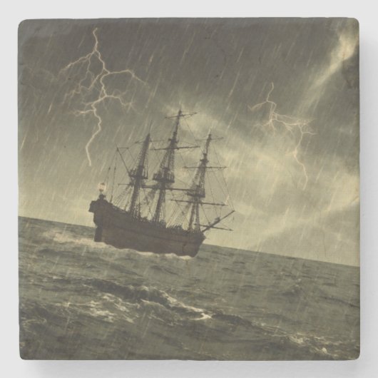 Storm Stenen Onderzetter (Voorkant)