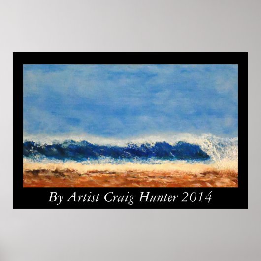 Storm surfen poster (Voorkant)