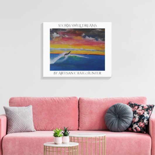 STORM SWELL DREAMS CANVAS AFDRUK (Insitu (Woonkamer))