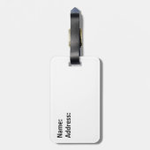 Storm tornado heft hooibalen bagagelabel (Achterkant verticaal)