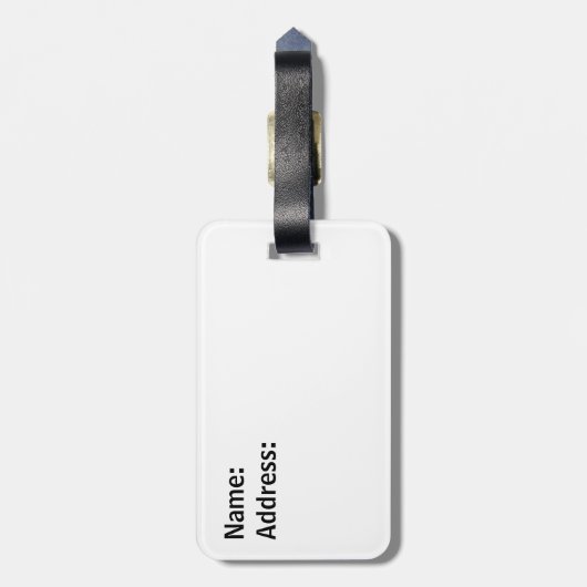 Storm tornado heft hooibalen bagagelabel (Achterkant verticaal)