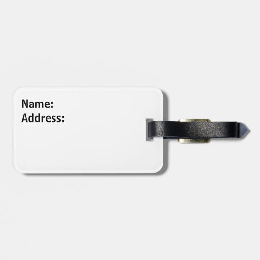 Storm tornado heft hooibalen bagagelabel (Achterkant horizontaal)