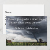 Storm tornado of twister die hooibalen optilt kaart (Voorkant / Achterkant)