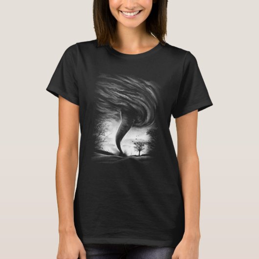 Storm Tornado Twister en orkaanweerkool T-shirt (Voorkant)