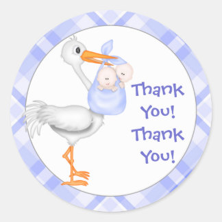Storm & Twin Boys Hartelijk dank Ronde Sticker