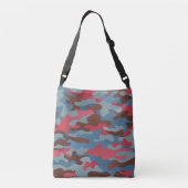 Storm Urban Camo Cyan Magenta Brown Crossbody Tas (Achterkant)