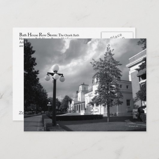 Storm van Bath House Row Briefkaart (Voorkant / Achterkant)