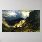 Storm van Bierstadt in het Poster van de Rocky Mou (Voorkant)