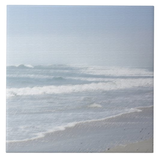 Storm van de Natuur van de  van de Zee Tegeltje (Voorkant)