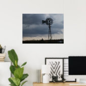 Storm van de windmolen poster (Thuiskantoor)