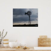 Storm van de windmolen poster (Keuken)
