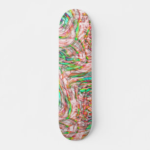 Storm van gehakte sporen persoonlijk skateboard