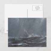 Storm van Gneisenau in het Noord-Zee 1940. 2006 Briefkaart (Voorkant / Achterkant)
