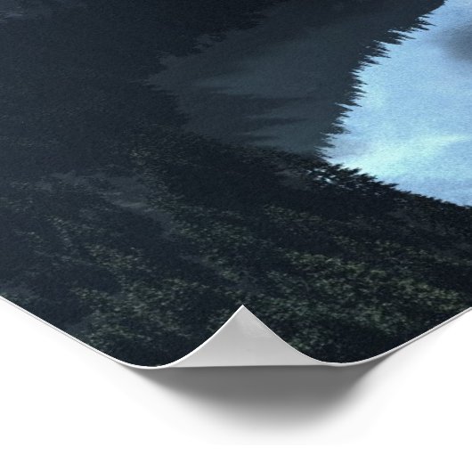 Storm van het meer van Tahoe Poster (Hoek)