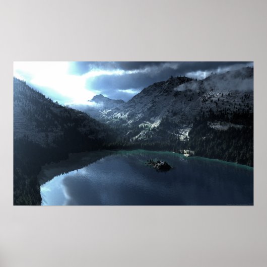 Storm van het meer van Tahoe Poster (Voorkant)