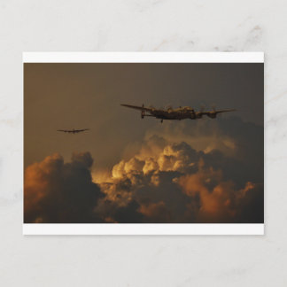 Storm van lancasterbommenwerper briefkaart